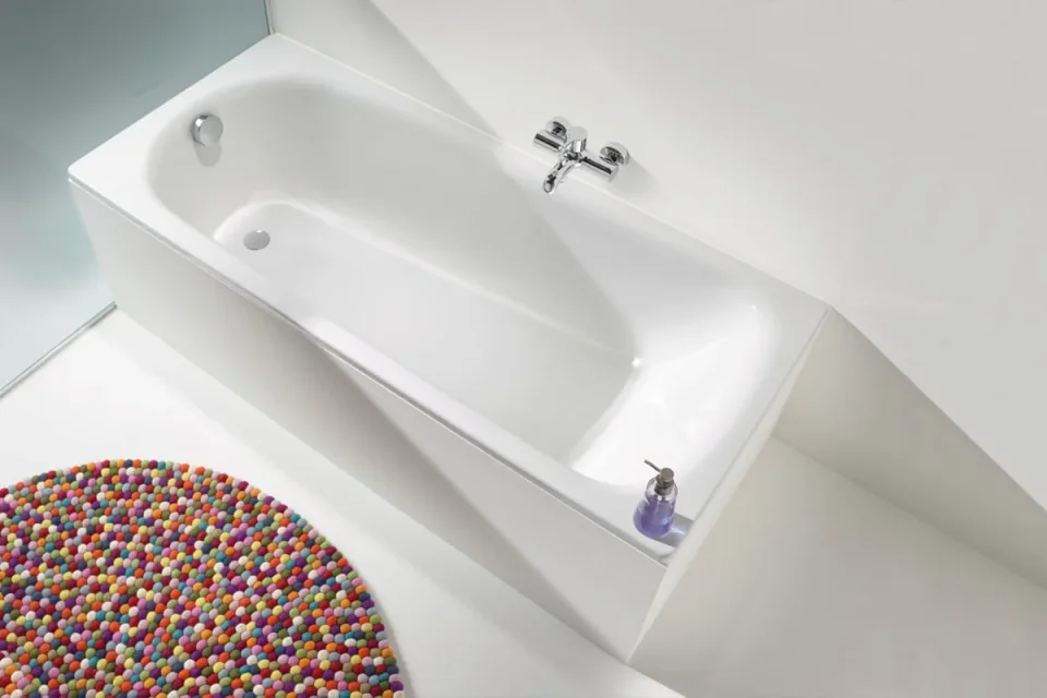 Kaldewei Saniform Single Ended Shower Bath with Overflow White (Multiple Sizes) - Image 4