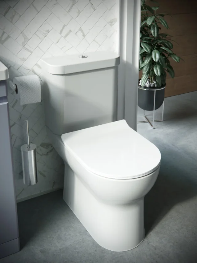 Saneux Air Close Coupled Toilet with Rimless Pan, Cistern and Soft Close Seat - Image 2