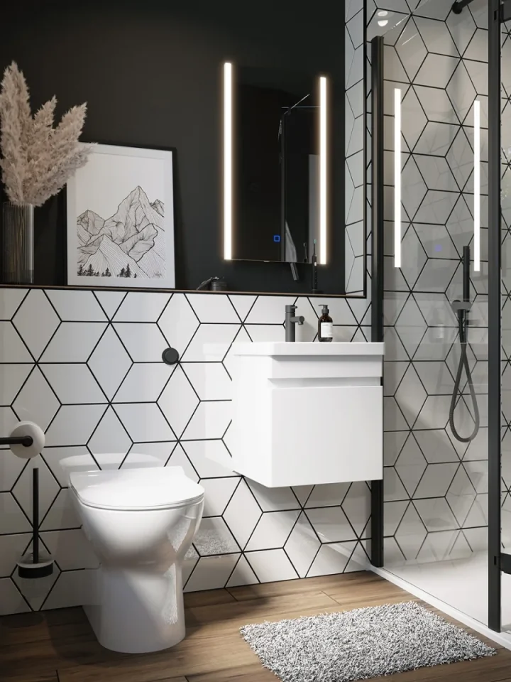 Saneux Air Back to Wall Rimless Toilet Pan and Soft Close Seat - Image 3