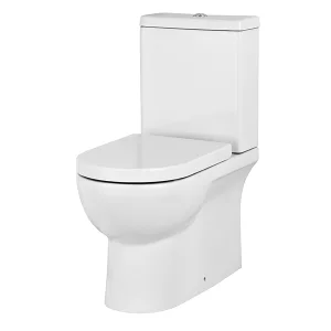 Saneux Austen Close Coupled Toilet with Rimless Pan, Cistern and Soft Close Seat