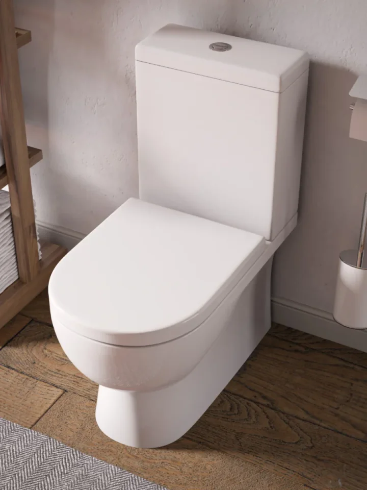 Saneux Austen Close Coupled Toilet with Rimless Pan, Cistern and Soft Close Seat - Image 4