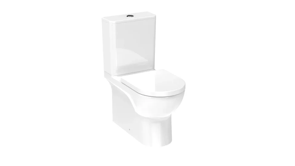 Saneux Austen Close Coupled Toilet with Rimless Pan, Cistern and Soft Close Seat - Image 5