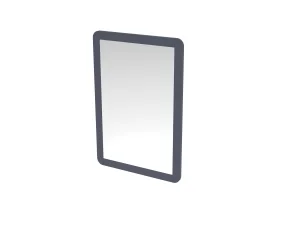 Saneux Hyde 55cm 1 Door Recessed Electric Mirror Cabinet (rh) - Matte Anthracite