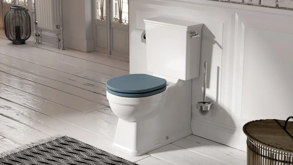 Saneux Sofia Close Coupled Toilet with Rimless Pan, Cistern and Soft Close Seat (Colours Available) - Image 3