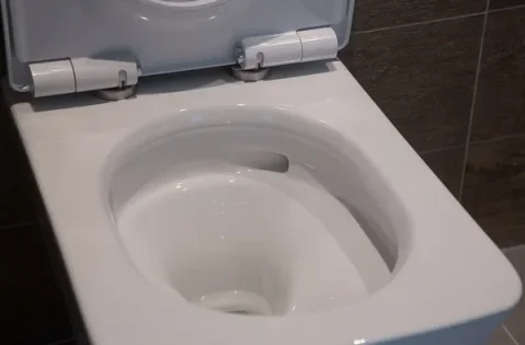 TOTO SP Washdown Square Wall Hung Rimless Toilet Pan and Soft Close Toilet Seat - Image 3