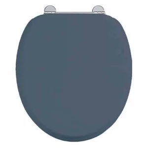 Burlington Chrome Soft Close Blue Seat