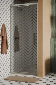 Crosswater Asura 8mm Infold Door 900 Brushed Nickel