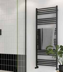 Crosswater Mpro Towel Warmer 480x1380 Matt Black detail view - Image 2