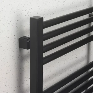 Crosswater Mpro Towel Warmer 480x1380 Matt Black detail view - Image 5
