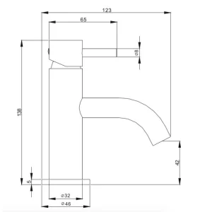 Crosswater Mpro Basin Mini Monobloc No Waste Deck Mounted Chrome detail view - Image 3
