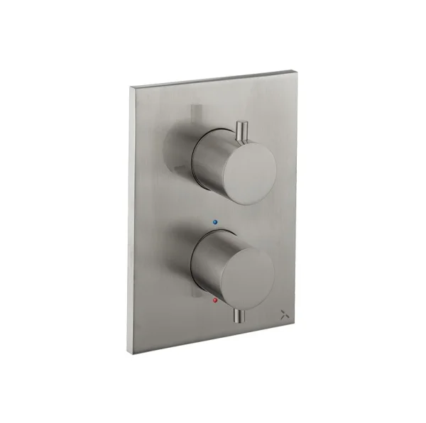 Crosswater Crossbox MPRO 1 Outlet Trim & Levers Brushed Nickel