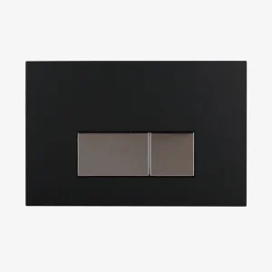 Eastbrook V Series Flush Plate Black/chrome Button detail view - Image 2