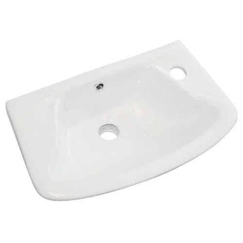 Eastbrook Loire 450 X 275 Cloakroom Basin 1th Rh White