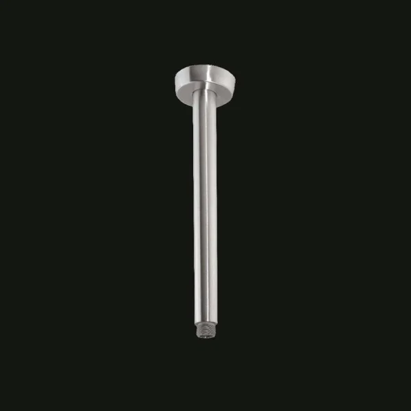 Just Taps Inox Round Ceiling Arm 200mm