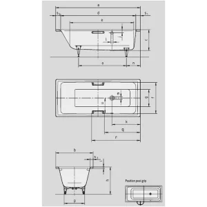 Kaldewei Puro 1600 X 700mm With Side Overflow (excl. Feet) detail view - Image 4
