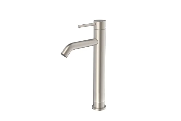 Saneux Cos Tall Basin Mixer - Brushed Nickel