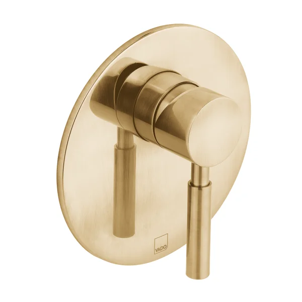 Vado Individual Origins 1 Outlet Concealed Single Lever Manual Valve Brushed Gold