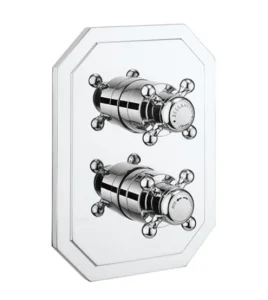 Crosswater Crossbox Belgravia 2 Outlet Trim & Levers Chrome