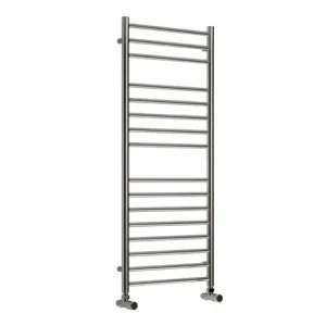 Reina Luna 350 X 1200 Flat Stainless Steel Towel Rail detail view - Image 3