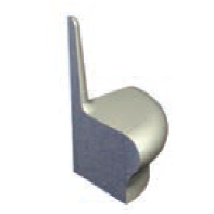 London Showers Em Highback Shower Seat Round