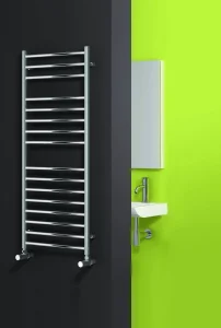 Reina Luna 500 X 1500 Flat Stainless Steel Towel Rail detail view - Image 2