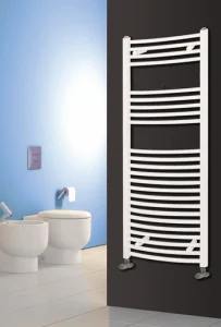 Reina Diva 600 X 800 Towel Radiator White Flat detail view - Image 5