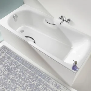 Kaldewei Saniform Plus 1700 X 750mm Bath - White - 2 Tap Hole (excl. Feet) detail view - Image 3