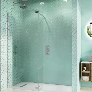 Crosswater Shower Arm 350mm Brushed Nickel detail view - Image 3