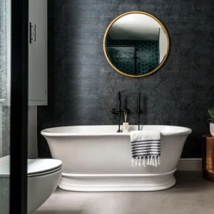 Bc Designs Bampton Bath 1555 X 740 (no Waste) Polished White detail view - Image 2