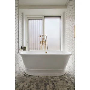Bc Designs Bampton Bath 1555 X 740 (no Waste) Polished White detail view - Image 3