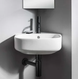 Crosswater Bottle Trap Matt Black detail view - Image 2