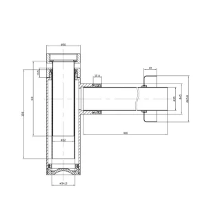 Crosswater Bottle Trap Matt Black detail view - Image 3