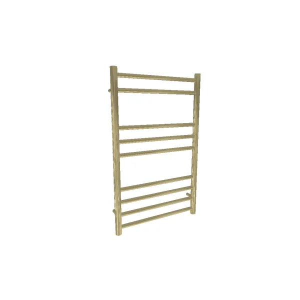 AVA Trend Ladder 800 x 500mm Brushed Brass PVD Stainless Steel Towel Rail