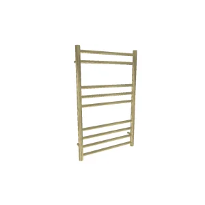 AVA Trend Ladder 800 x 500mm Brushed Brass PVD Stainless Steel Towel Rail