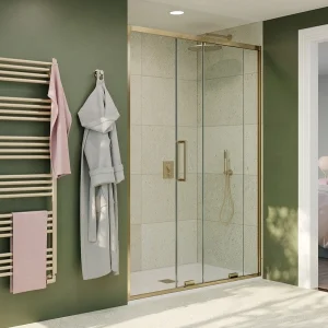 Crosswater Optix Sliding Door 1200 Brushed Nickel