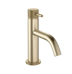 Crosswater MPRO Basin Monobloc Knurled Brushed Brass