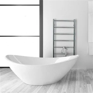 Jis Pevensey 975 X 520mm Radiator For Central Heating Polished Stainless Steel detail view - Image 4