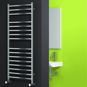 Reina Luna 600 X 430 Flat Stainless Steel Towel Rail detail view - Image 3