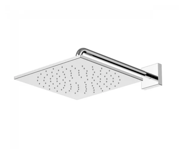 TOTO Overhead Shower 300mm Square Aerial Pulse Rainhead With Wall Arm Chrome