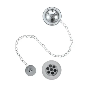 Burlington Bath Overflow Plug & Chain Waste Chrome