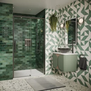 Crosswater Asura 8mm Sliding Door 1400 Slate