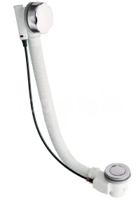 Crosswater Bath Pop-up-waste Chrome detail view - Image 2