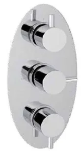 Eastbrook Triple Control Shower Valve With Diverter Only Chrome