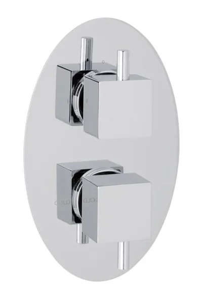 Eastbrook Oval Twin Plate Round Rings Chrome