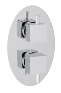 Eastbrook Oval Twin Plate Round Rings Chrome