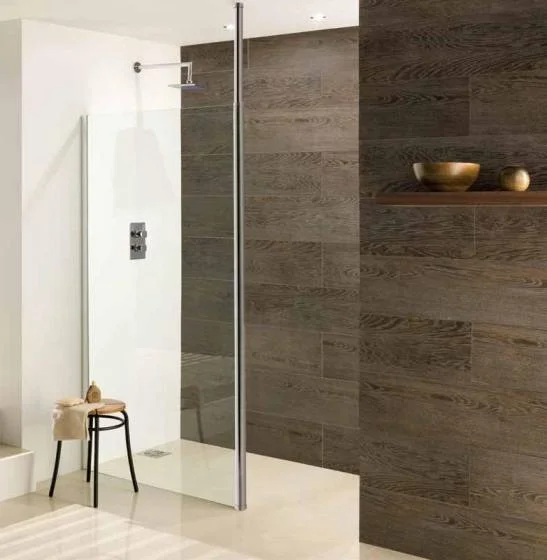 Eastbrook Valliant Round Pole Walk In 8mm 1400x1950 Chrome