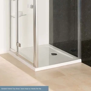 Eastbrook Volente 1800x700 Abs Stone Resin Tray White detail view - Image 4
