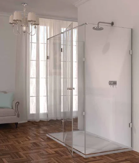 Shower Lab View 22 Standard-inline Panel + Door + Two Return Panels 984 X 866-886 X 2000