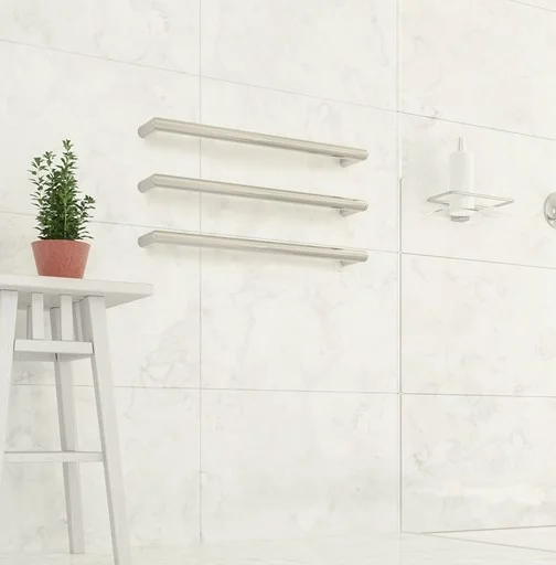 Thermosphere 12v Heated Towel Bar Double Round 632mm Diamond Polished