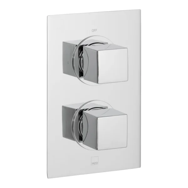 Vado Dx Mix 1 Outlet 2 Handle Concealed Thermostatic Valve Chrome